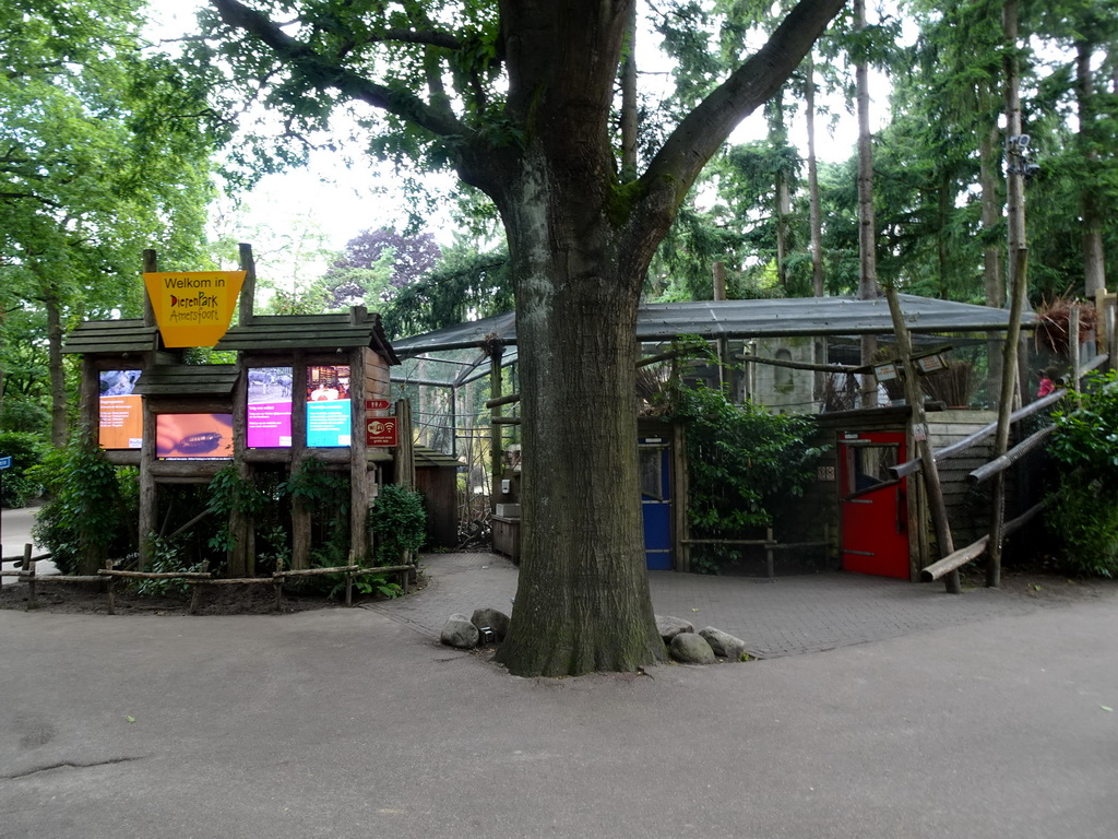 Front of the Brown Bear enclosure at the DierenPark Amersfoort zoo