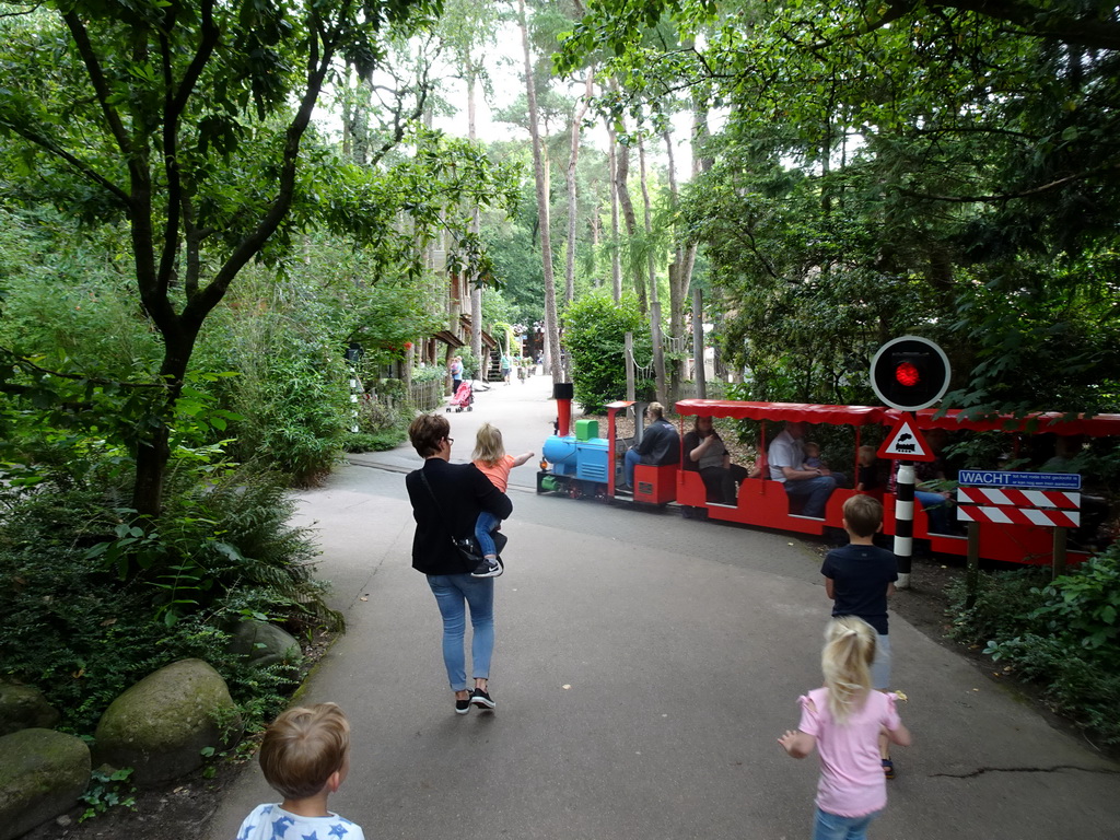 Tourist train at the DierenPark Amersfoort zoo