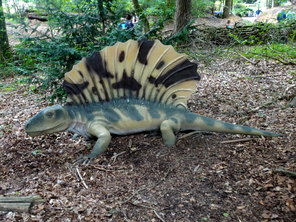 Edaphosaurus statue at the DinoPark at the DierenPark Amersfoort zoo