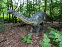 Plateosaurus statue at the DinoPark at the DierenPark Amersfoort zoo