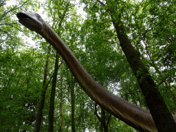 Diplodocus statue at the DinoPark at the DierenPark Amersfoort zoo