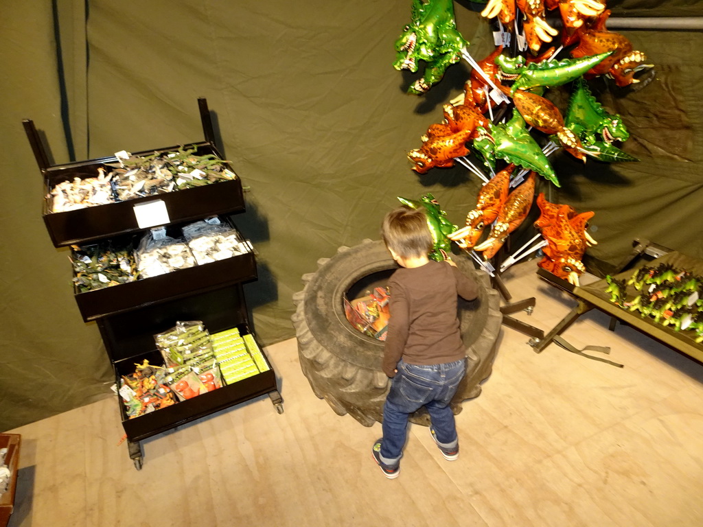 Max at the DinoShop at the DinoPark at the DierenPark Amersfoort zoo