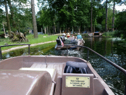 Cycle boat on the Expedition River at the DierenPark Amersfoort zoo