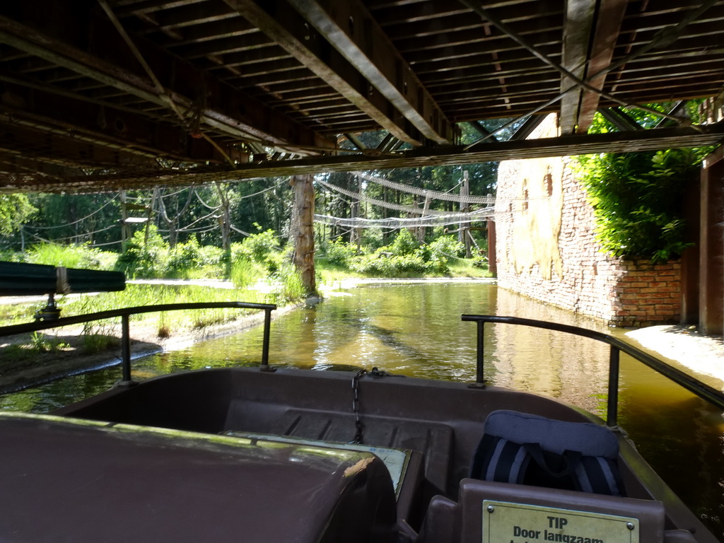 The Expedition River at the DierenPark Amersfoort zoo, viewed from the cycle boat