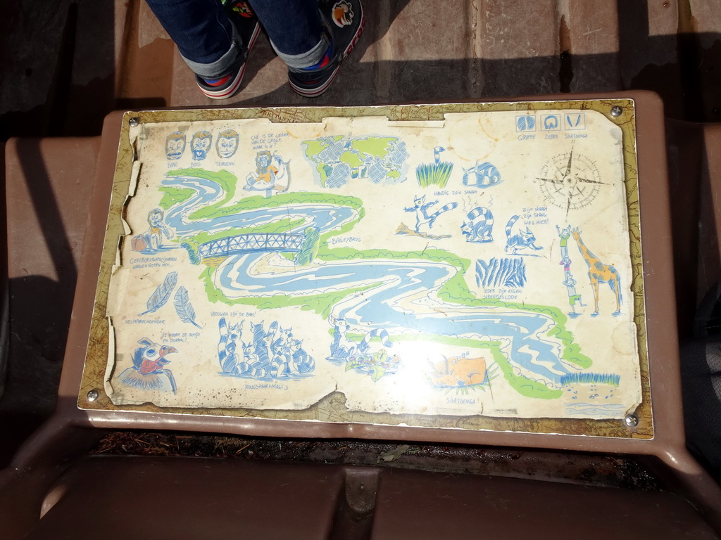 Map of the Expedition River at the DierenPark Amersfoort zoo