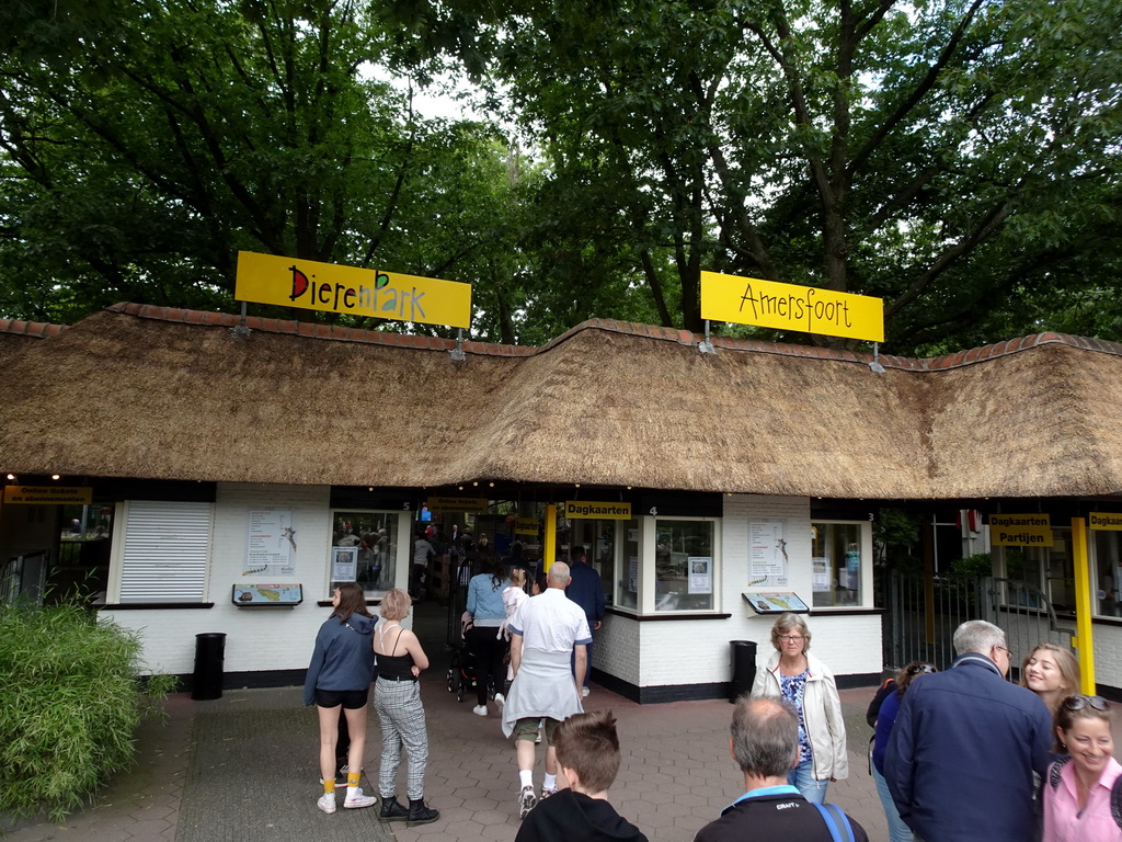 Entrance to the DierenPark Amersfoort zoo at the Barchman Wuytierslaan street