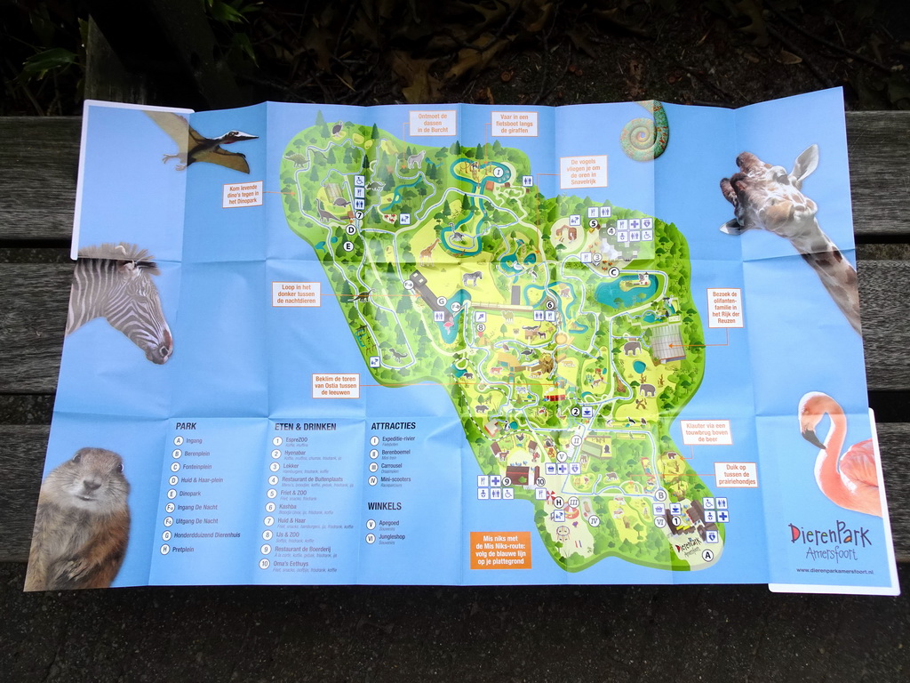 Map of the DierenPark Amersfoort zoo