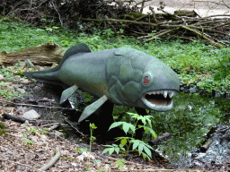 Dunkleosteus statue at the DinoPark at the DierenPark Amersfoort zoo