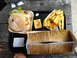 Lunch at the terrace of the Huid & Haar restaurant at the DinoPark at the DierenPark Amersfoort zoo