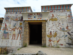 Egyptian Gate at the City of Antiquity at the DierenPark Amersfoort zoo