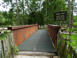 Bridge to the Monkey Island at the DierenPark Amersfoort zoo