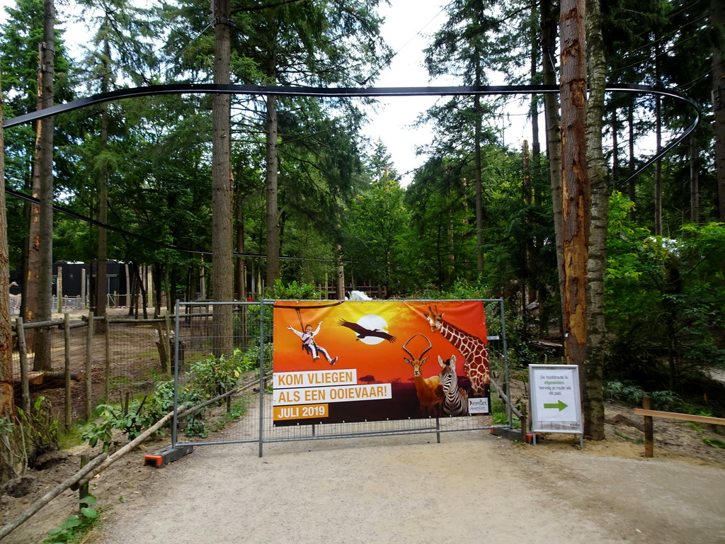 The Ooievaart attraction at the DierenPark Amersfoort zoo, under construction