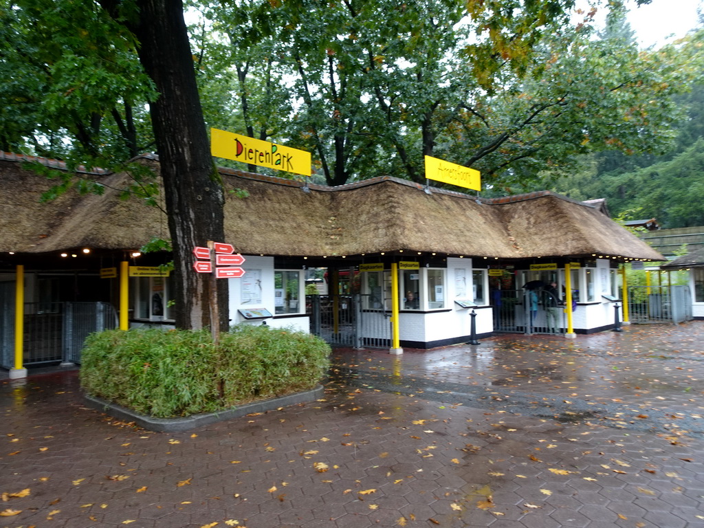 Entrance to the DierenPark Amersfoort zoo at the Barchman Wuytierslaan street