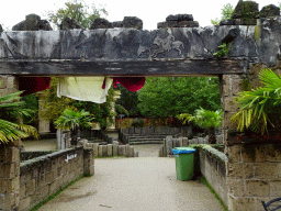 Gate at the City of Antiquity at the DierenPark Amersfoort zoo