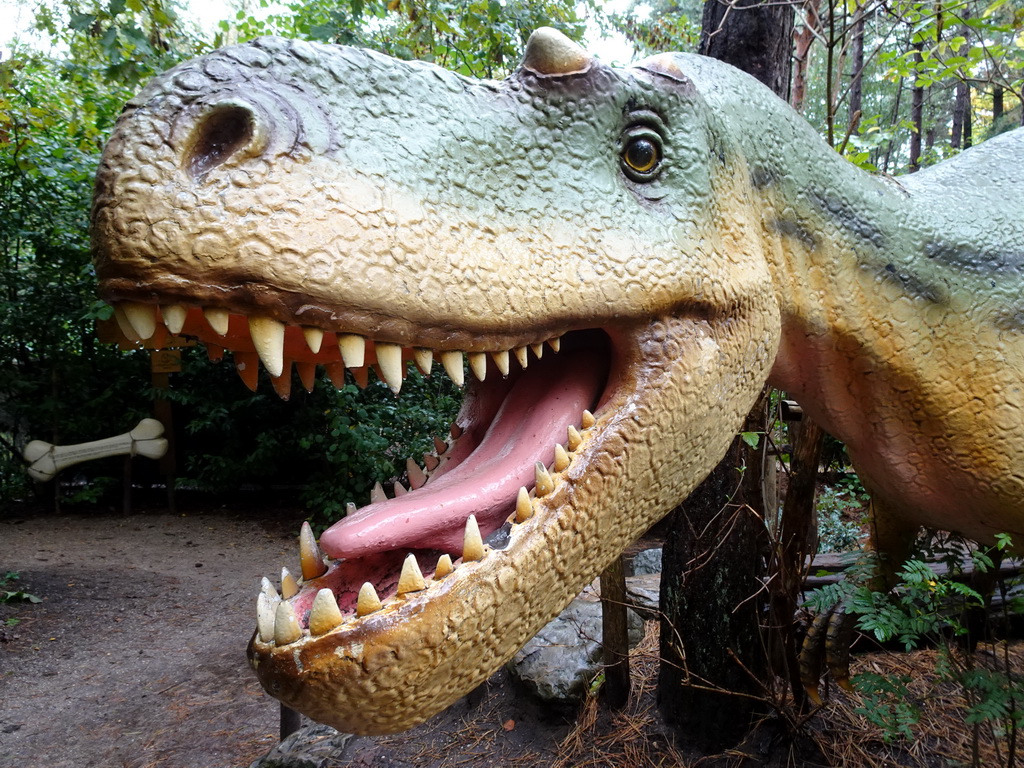 Albertosaurus statue at the DinoPark at the DierenPark Amersfoort zoo