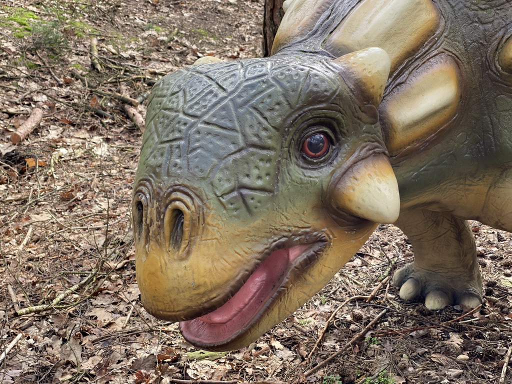 Euoplocephalus statue at the DinoPark at the DierenPark Amersfoort zoo