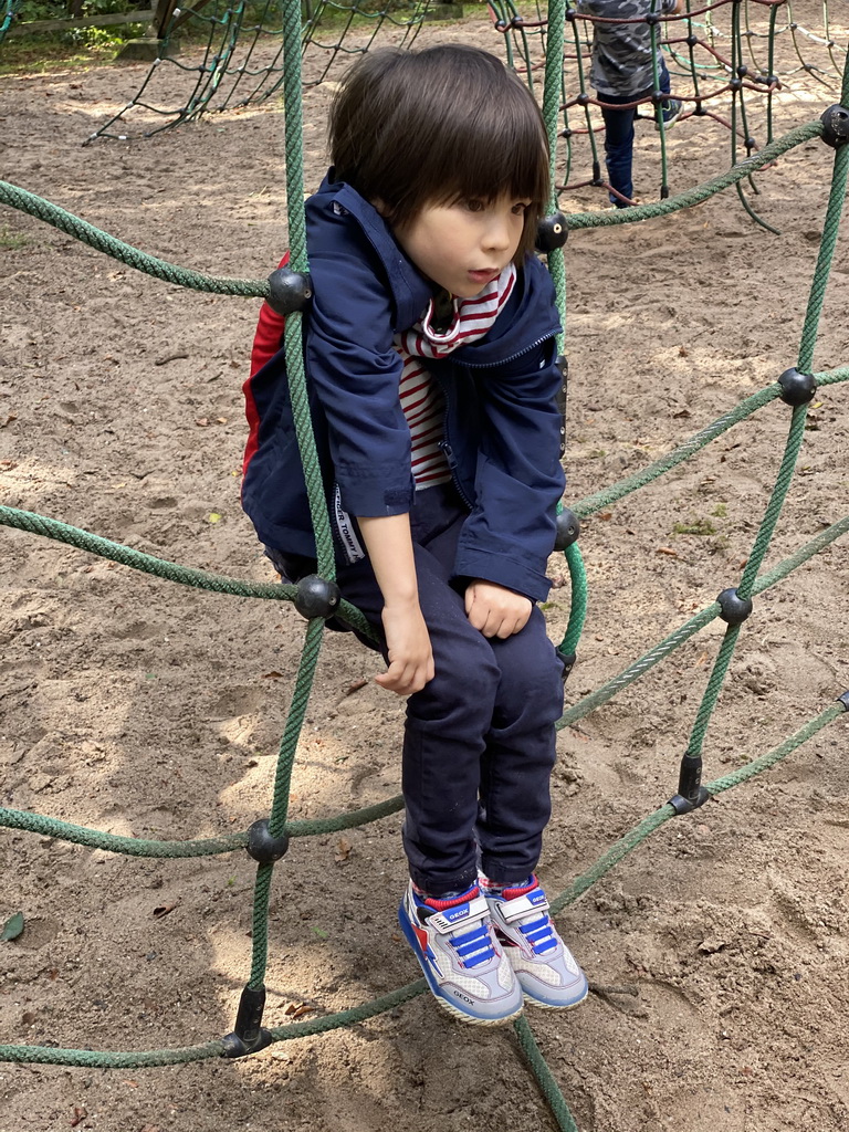 Max at the playground near the Restaurant Buitenplaats at the DierenPark Amersfoort zoo