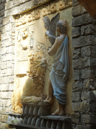 Relief at the Lion Enclosure at the City of Antiquity at the DierenPark Amersfoort zoo