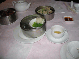 Dim sum in a Chinese restaurant