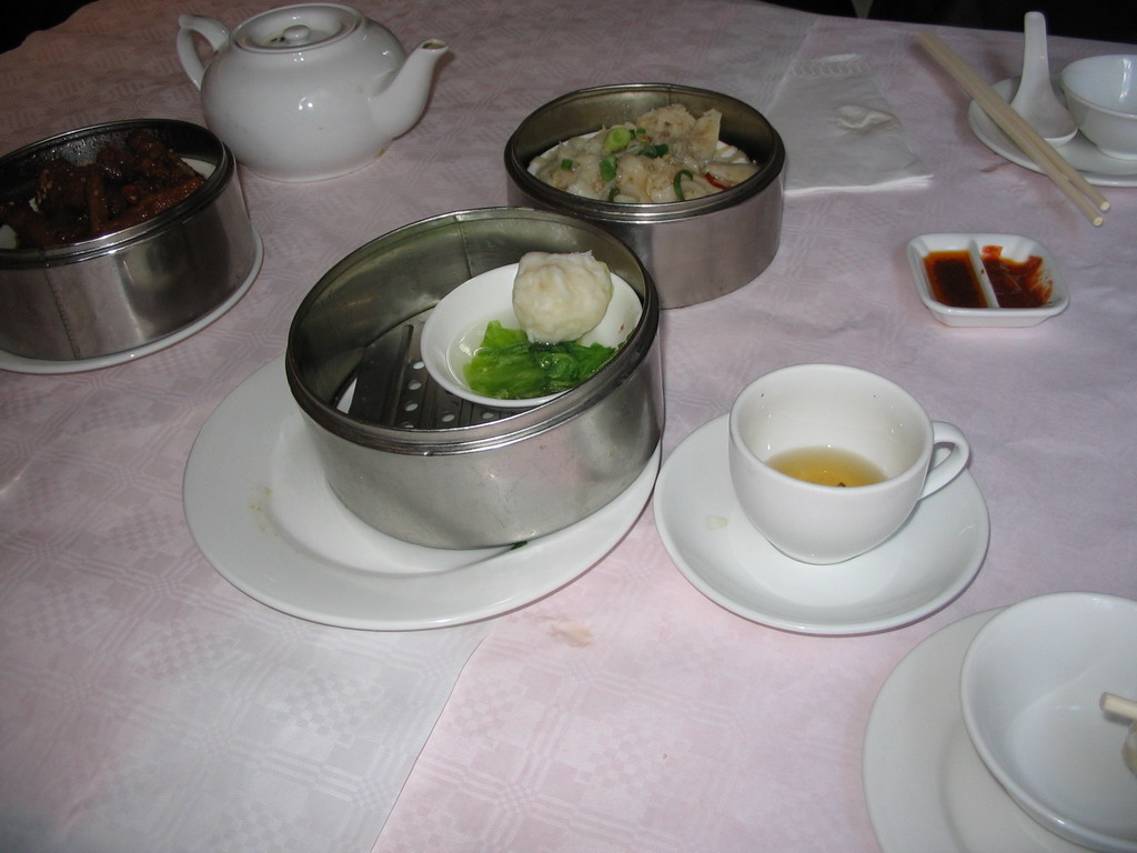 Dim sum in a Chinese restaurant