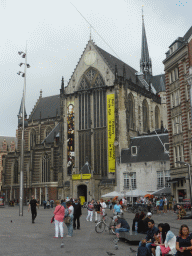 Front of the Nieuwe Kerk church at the Dam square