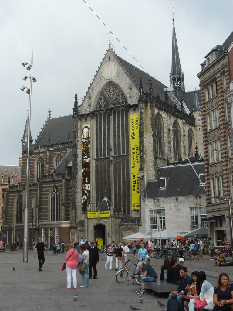 Front of the Nieuwe Kerk church at the Dam square