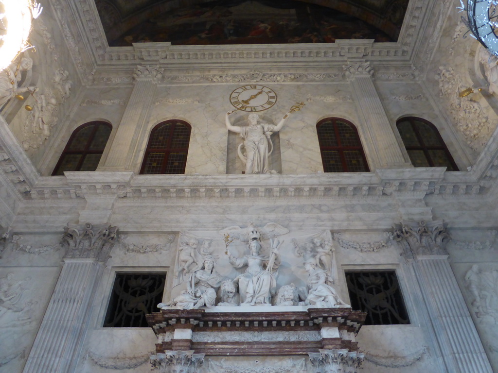 East side of the Citizen`s Hall at the First Floor of the Royal Palace Amsterdam