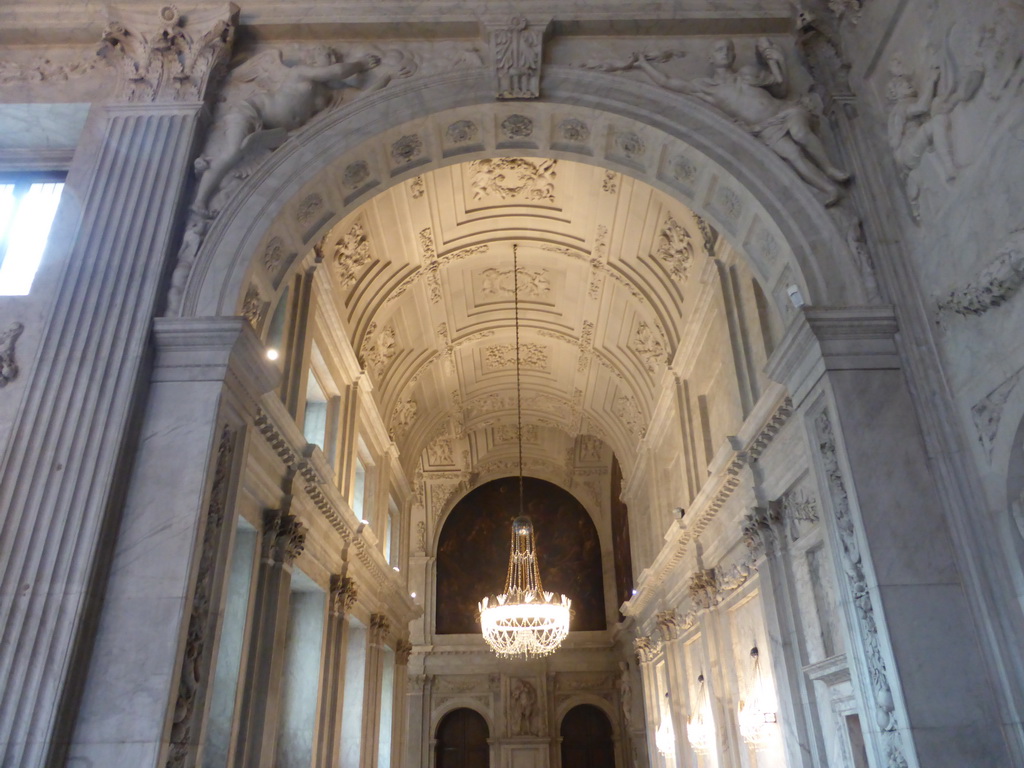 Northeast Gallery of the Citizen`s Hall at the First Floor of the Royal Palace Amsterdam