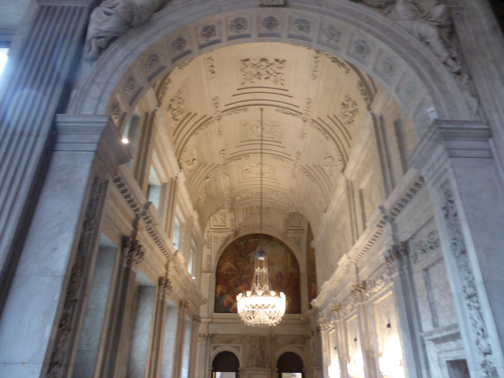 Southwest Gallery of the Citizen`s Hall at the First Floor of the Royal Palace Amsterdam