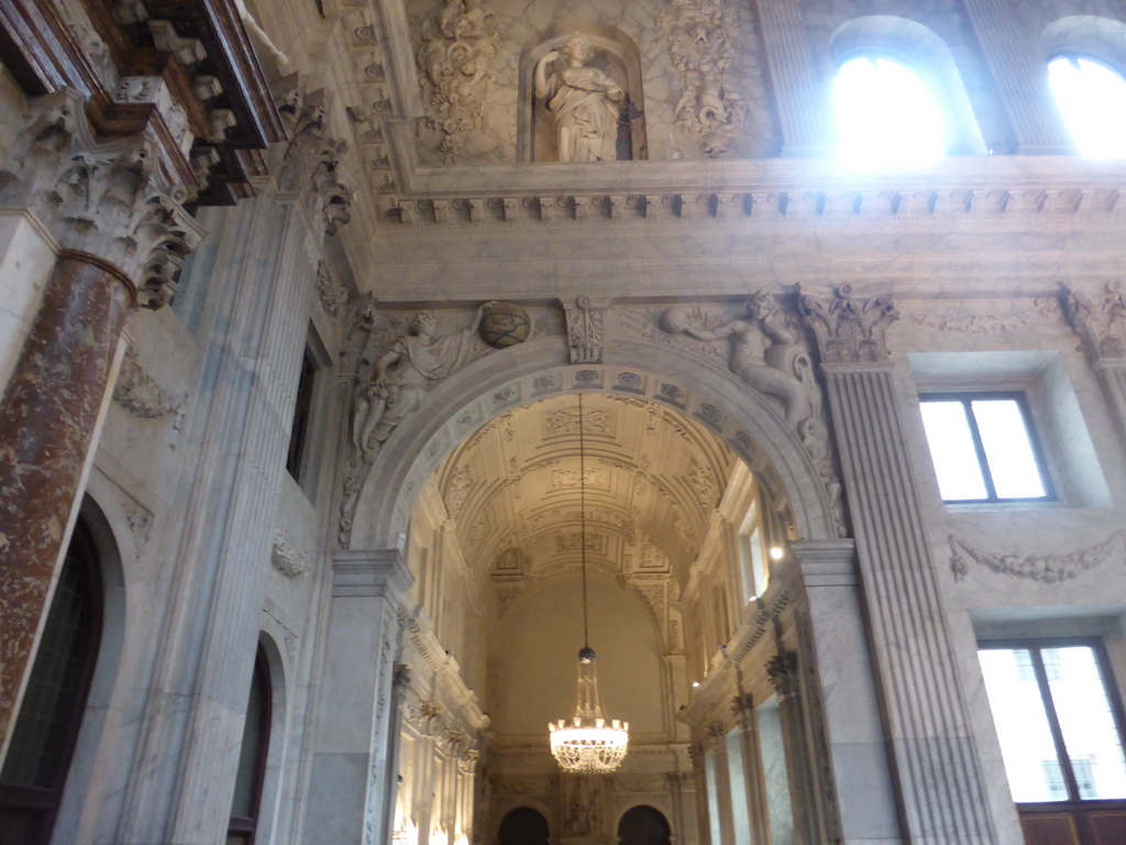 Northwest Gallery of the Citizen`s Hall at the First Floor of the Royal Palace Amsterdam