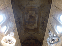 Ceiling of the Citizen`s Hall at the First Floor of the Royal Palace Amsterdam