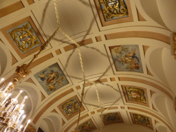 Ceiling of the Magistrates` Chamber at the First Floor of the Royal Palace Amsterdam