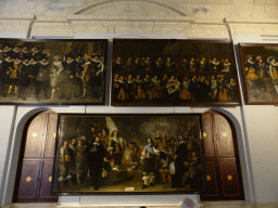 Paintings at the Large War Council Room at the Third Floor of the Royal Palace Amsterdam