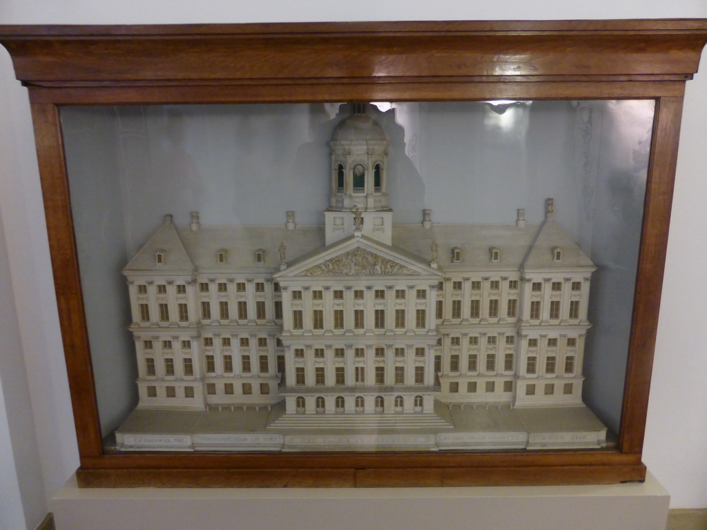 Scale model of the facade of the Royal Palace Amsterdam at the Ground Floor of the Royal Palace Amsterdam