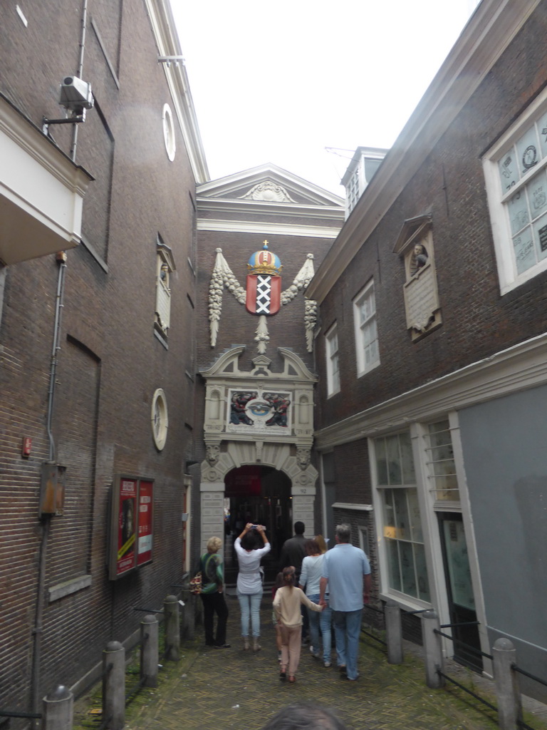 Entrance to a shopping gallery at the Kalverstraat street