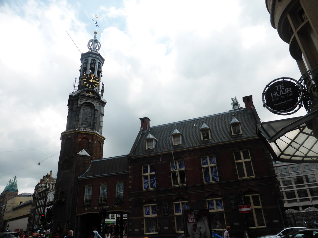 The Munttoren tower at the Muntplein square