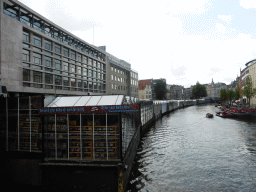 Boats and flower stalls of the Bloemenmarkt at the Singel canal