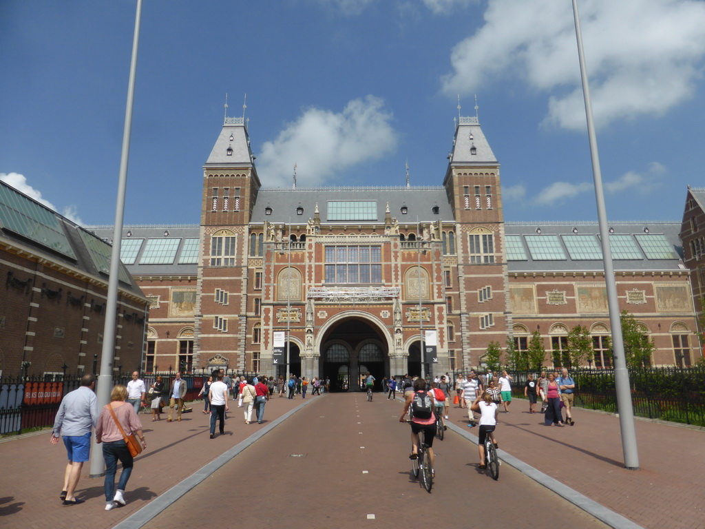 Southwest side of the Rijksmuseum at the Museumplein square