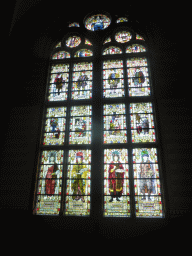 Stained glass windows at the Great Hall at the Second Floor of the Rijksmuseum