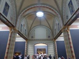 The Gallery of Honour at the Second Floor of the Rijksmuseum, with the Painting `The Night Watch` by Rembrandt van Rijn