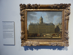 Painting `The Town Hall on Dam Square` by Gerrit Adriaenszoon Berckheyde, at Room 2.27 at the Second Floor of the Rijksmuseum
