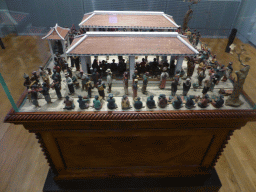Model of a Javanese marketplace, at Room 1.17 at the First Floor of the Rijksmuseum