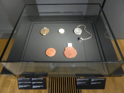 Wax seals at Room 0.4, with explanation, at the Ground Floor of the Rijksmuseum