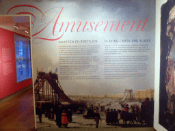 Information on amusement, at the Second Floor of the Hermitage Amsterdam museum