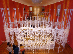 Front of the exhibition `Dining with the Tsars` at the Main Hall at the First Floor of the Hermitage Amsterdam museum