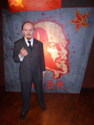 Wax statue of Vladimir Lenin at the Madame Tussauds museum