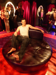 Wax statue of Robbie Williams at the Madame Tussauds museum