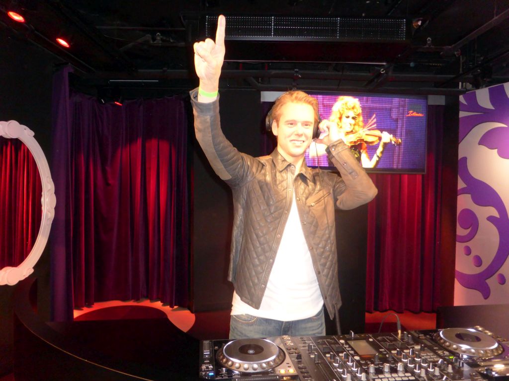 Wax statue of Armin van Buuren at the Madame Tussauds museum