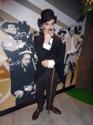 Wax statue of Charlie Chaplin at the Madame Tussauds museum
