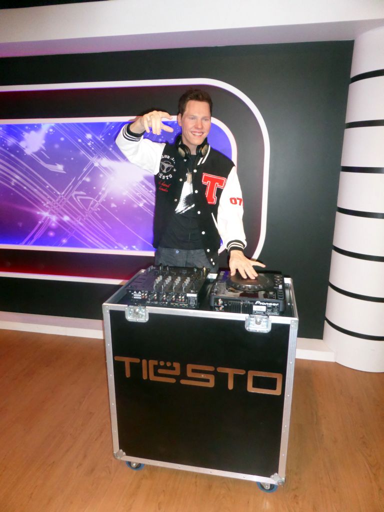 Wax statue of Tiësto at the Madame Tussauds museum